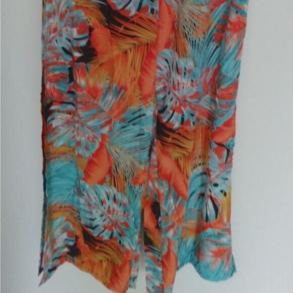 Plants Print Split Thigh Pants (size Large) NWT)💜💜💜👍 - Picture 6 of 10